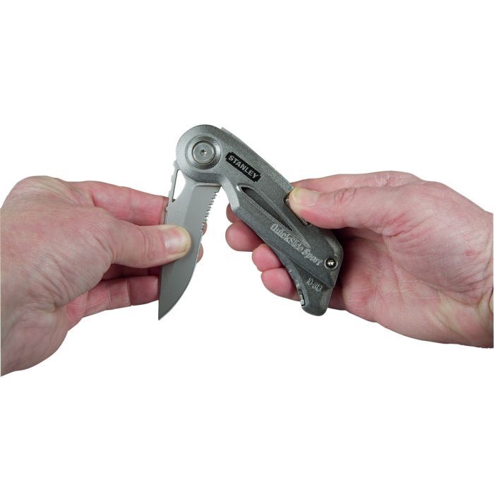 Нож монтажный Stanley QUICKSLIDE SPORT UTILITY KNIFE складной с двумя лезвиями (0-10-813) изображение 4