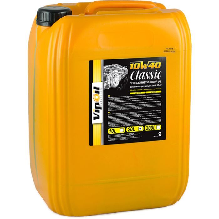 Моторное масло VIPOIL Classic 10W-40 SG/CD, 20л (0162836)