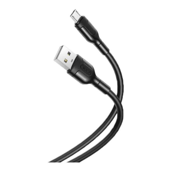 Дата кабель USB 2.0 AM to Type-C 1.0m NB212 2.1A Black XO (XO-NB212c-BK)