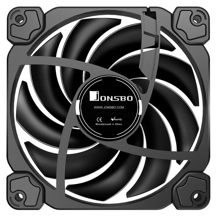 Кулер до корпусу JONSBO HF120 Black зображення 4