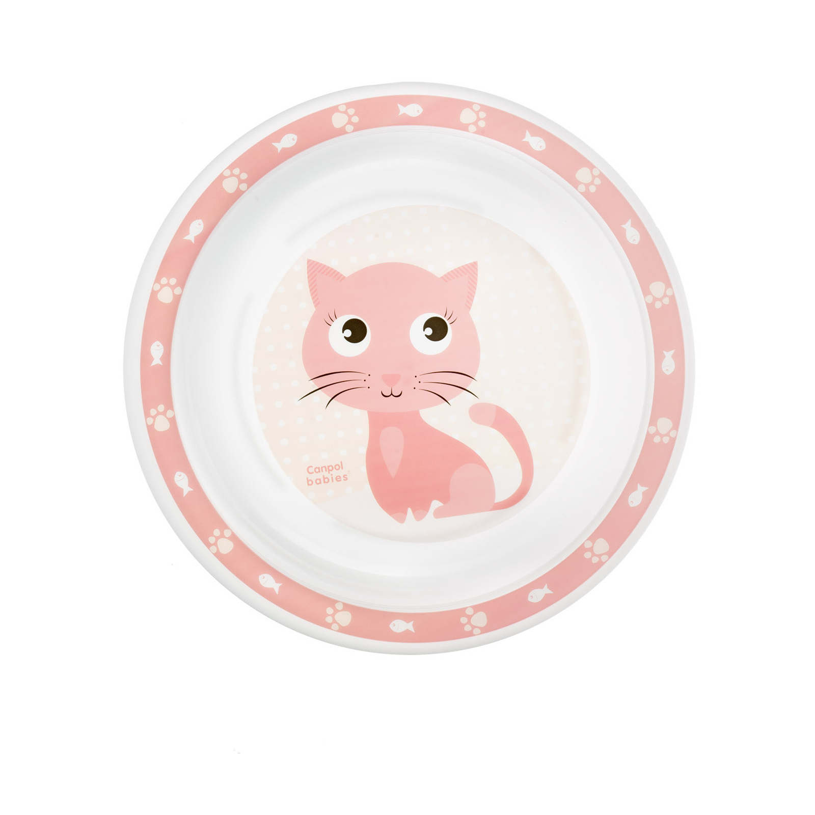 Набор детской посуды Canpol babies Cute Animals Котик Розовый 5 предметов (4/401_pin) изображение 6