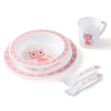 Набір дитячого посуду Canpol babies Cute Animals Котик Рожевий 5 предметів (4/401_pin)