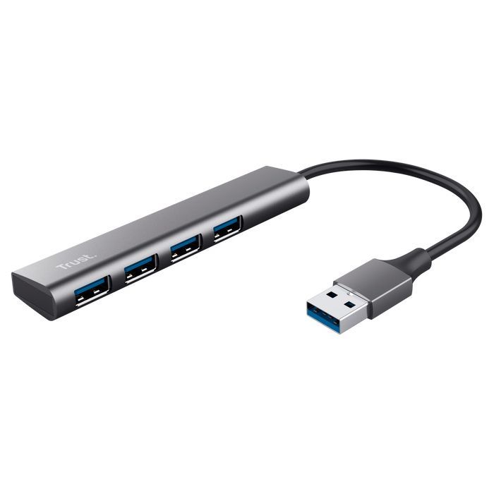Концентратор Halyx 4-Port USB-A 3.2 Grey Trust (24947_TRUST)