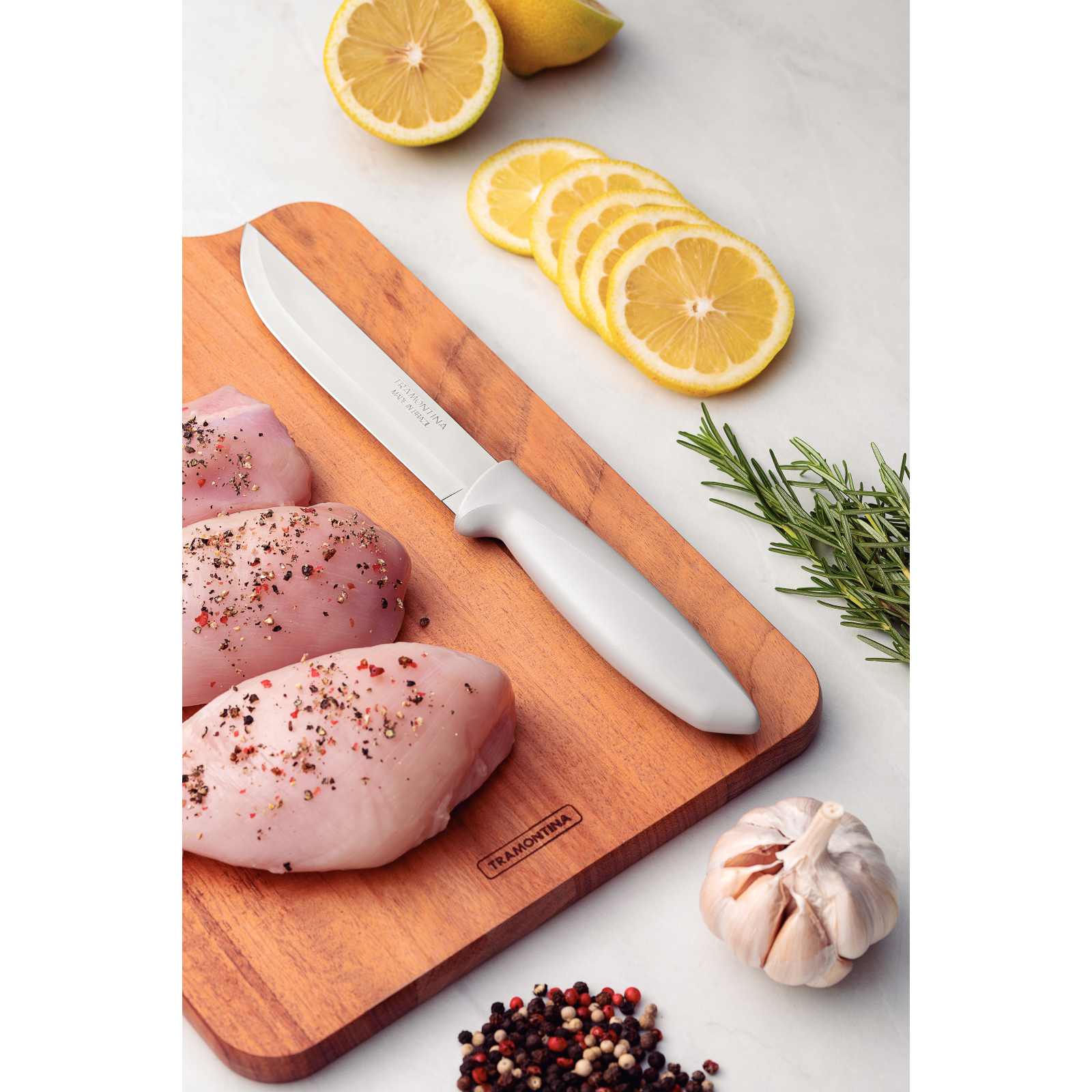 Кухонный нож Tramontina Plenus Light Grey Meat 152 мм (23423/136) изображение 4