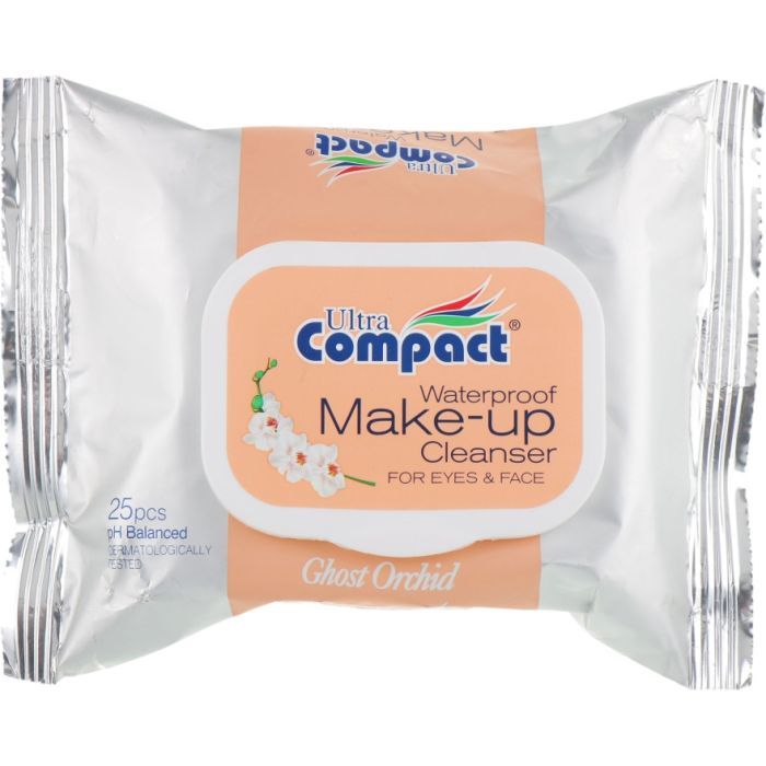Вологі серветки Ultra Compact Waterproof Make-up Cleanser для зняття макіяжу 25 шт. (8697420534592)