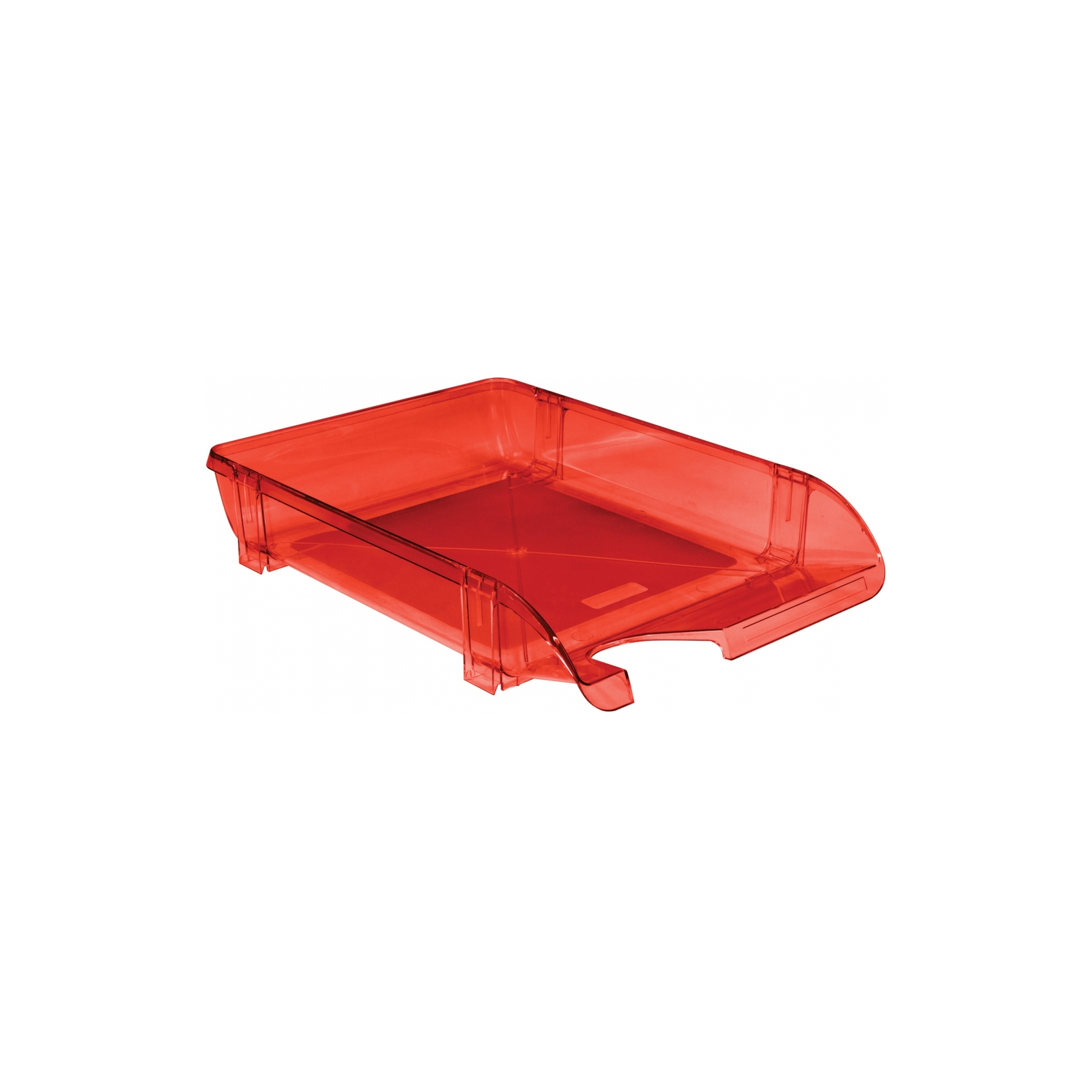 Лоток для паперів Economix горизонтальний пластик, червоний (E31801-03)
