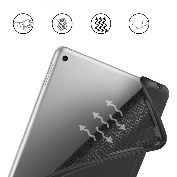 Чохол до планшета BeCover Tri Fold Soft TPU Silicone Apple iPad 10.2 2019/2020/2021 Black (706881) зображення 4