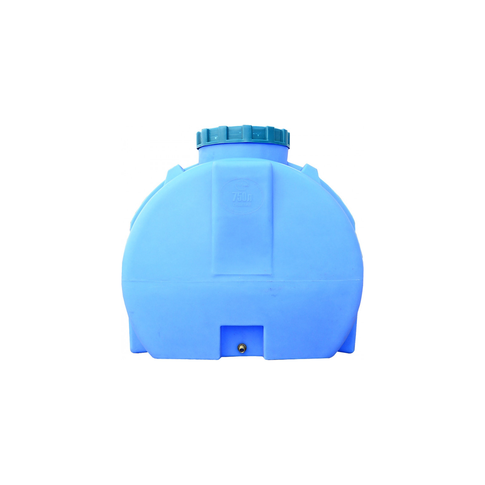 Емкость для воды Пласт Бак горизонтальная пищевая 300 л синяя (12464) изображение 2