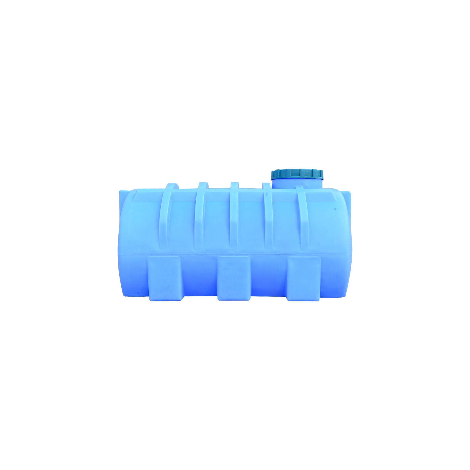 Ємність для води Пласт Бак горизонтальна харчова 250 л синя (12463) зображення 3