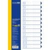 Роздільник сторінок Economix А4 пластик, 12 розділів, кольоровий (E30808)