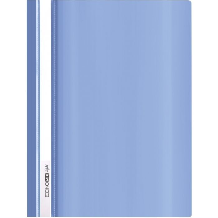 Папка-швидкозшивач Economix А4 Light без перфорації, синя (E38503-02)