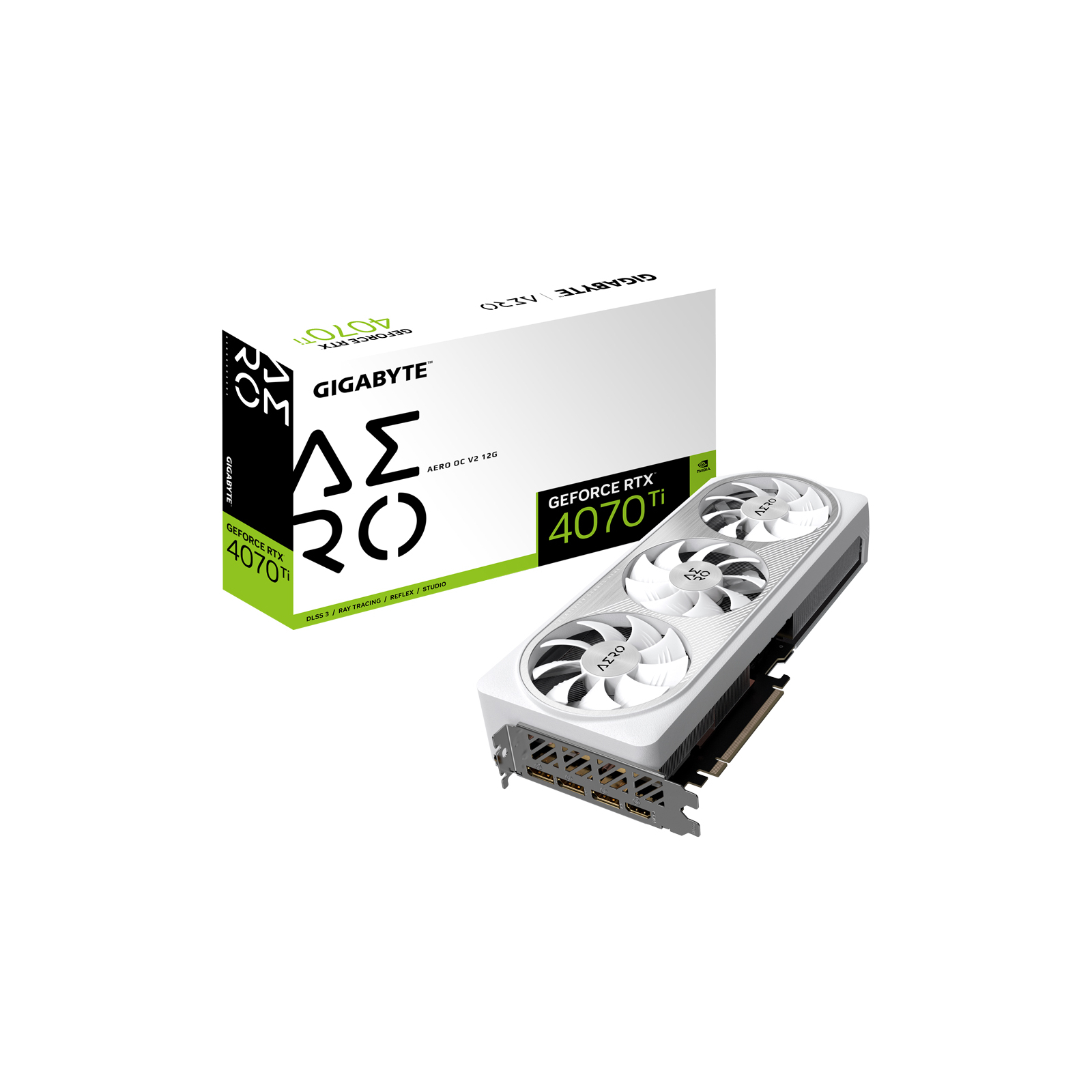 Видеокарта GIGABYTE GeForce RTX4070Ti 12Gb AERO OC (GV-N407TAERO OCV2-12GD)