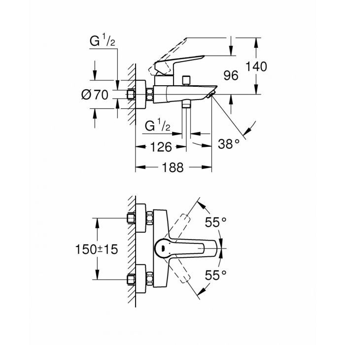 Змішувач Grohe QuickFix UA202301MQ (CV030619) зображення 10