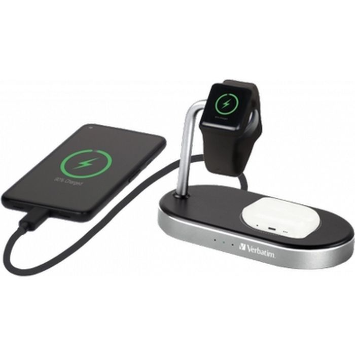 Зарядний пристрій Verbatim 3in1 Apple Watch and iPhone Charging Stand (49556) зображення 7