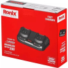 Зарядное устройство для аккумуляторов инструмента Ronix 20В, 2.2А x 2 (8994) изображение 7