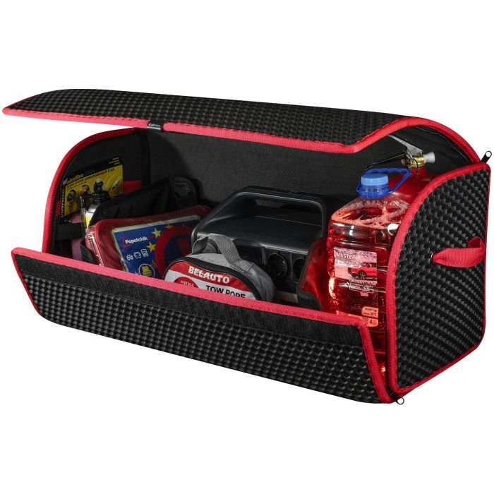 Сумка-органайзер EVAtech L-PRO 32x75x30 см. Сота чорна з червоним кантом (BS13641OL3SBR) зображення 4