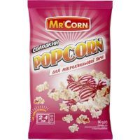 Попкорн Mr'Corn солодкий для мікрохвильової печі 90 г (4820183270474)
