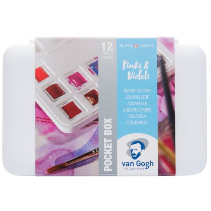 Акварельные краски Royal Talens Van Gogh Pocket box Pinks & Violets 12 цветов (8712079422813)