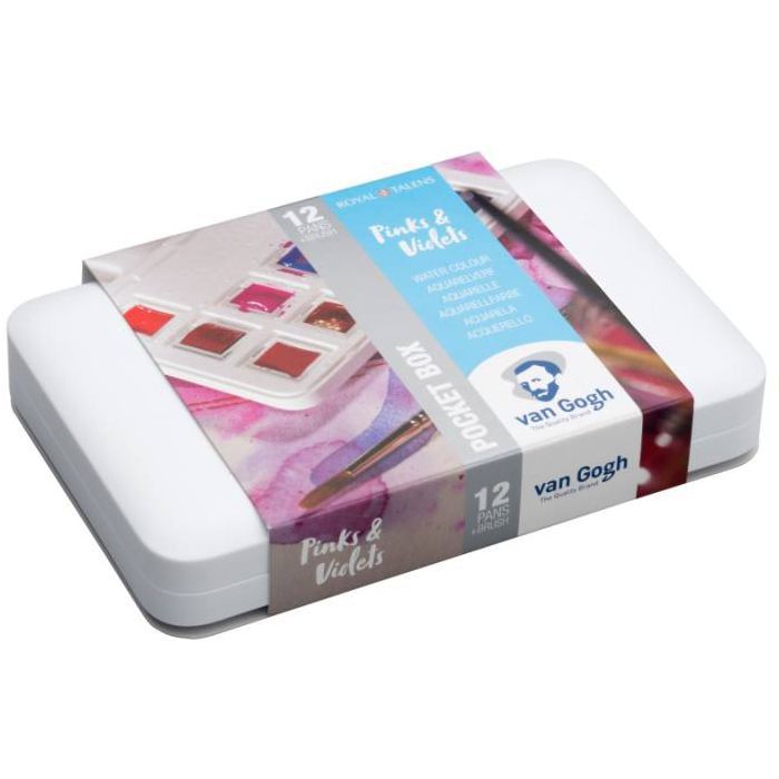 Акварельные краски Royal Talens Van Gogh Pocket box Pinks & Violets 12 цветов (8712079422813) изображение 3