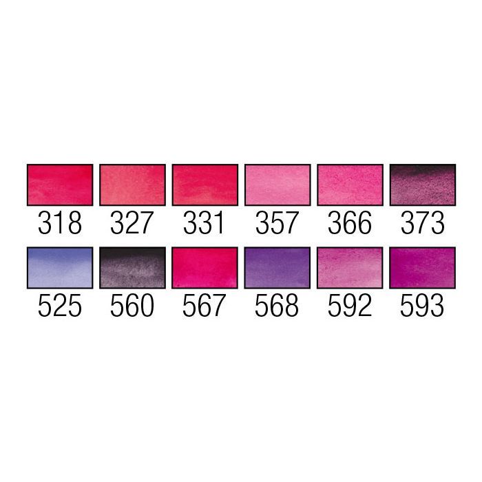 Акварельные краски Royal Talens Van Gogh Pocket box Pinks & Violets 12 цветов (8712079422813) изображение 4