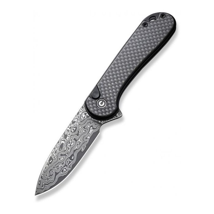 Ніж Civivi Button Lock Elementum II Damascus Carbon (C18062PB-DS1)