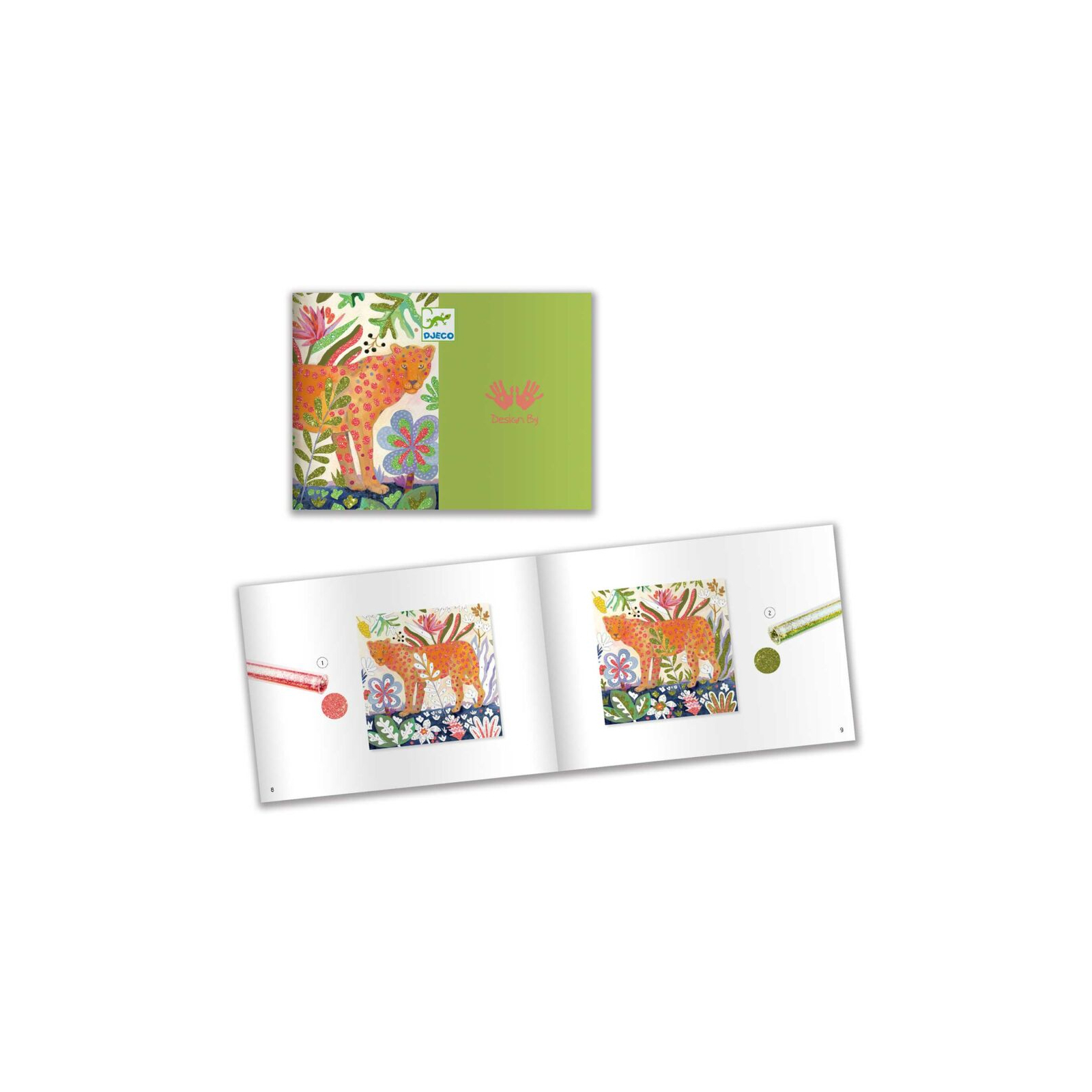 Набір для творчості Djeco Тропіки художній комплект малювання кольоровими (DJ09509) зображення 3