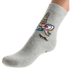 Шкарпетки дитячі Bross махрові з єдинорогом (9620-6-gray)