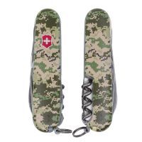 Ніж Victorinox Huntsman Army 91 мм Піксель + Лого (1.3713.3_W3941p)