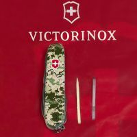 Ніж Victorinox Huntsman Army 91 мм Піксель + Лого (1.3713.3_W3941p) зображення 6