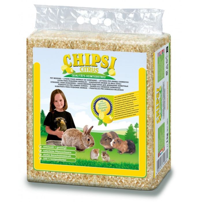 Наповнювач для гризунів Chipsi тирса цитрус 15 л/1 кг (4002973318881)