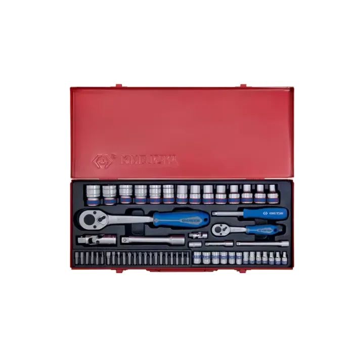 Набор инструментов KING TONY 58 шт. 1/4" и 1/2" (7558MR)