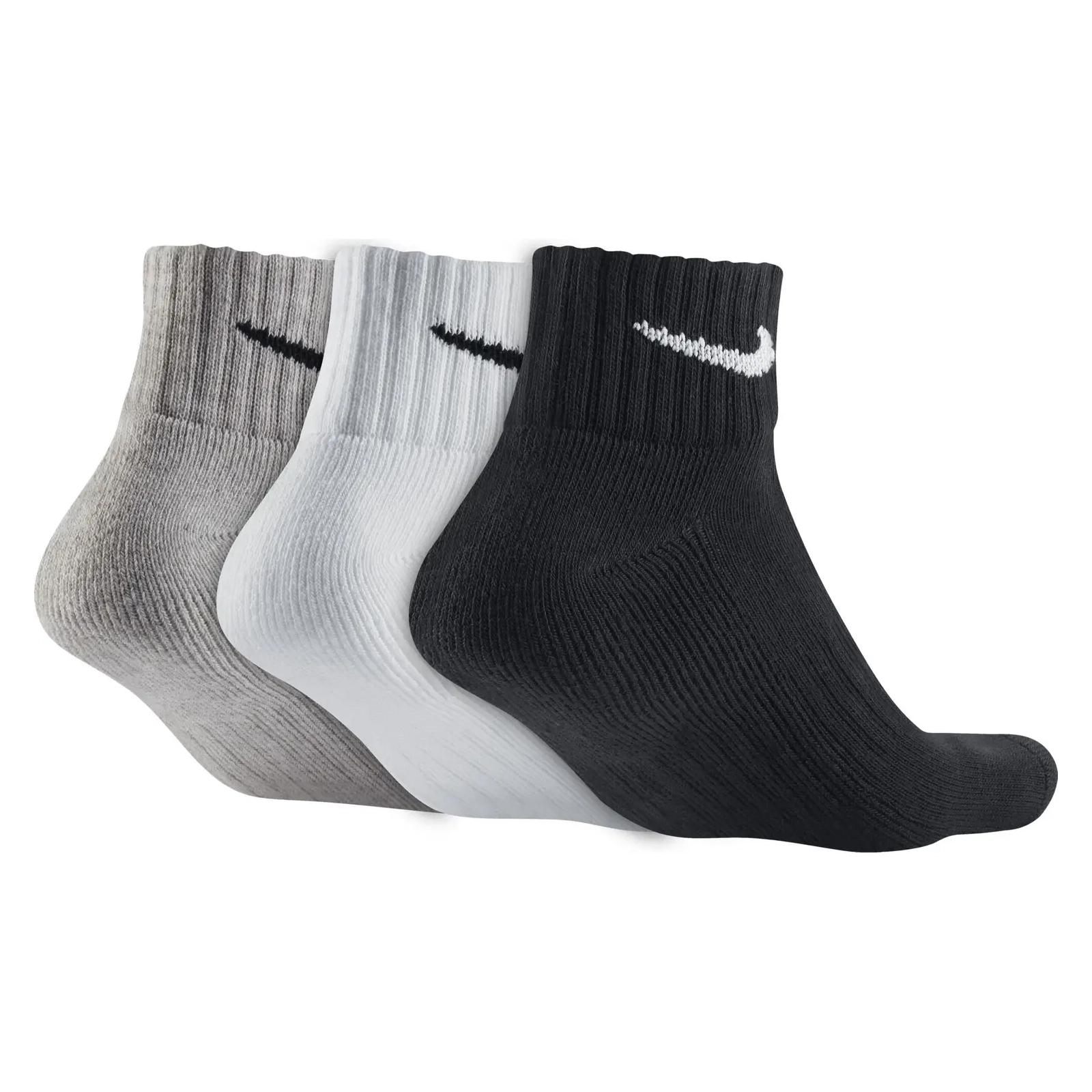 Шкарпетки Nike U NK V CUSH ANKLE-3PR VALUE SX4926-901 38-42 3 пари Чорний/Білий/Сірий (887232701130) зображення 2