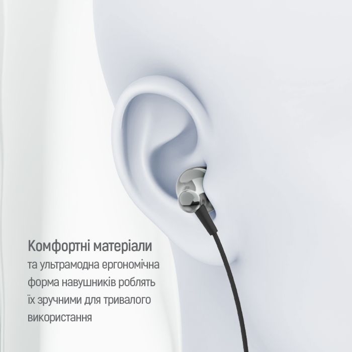Навушники ColorWay Slim 3.5 mm Wired Earphone Blast 1 Black (CW-WD01BK) зображення 10
