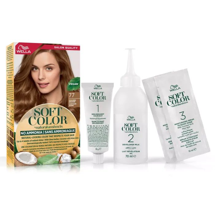 Фарба для волосся Wella Soft Color Безаміачна 70 - Натуральний блонд (3614228865784) зображення 5