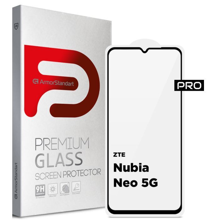 Скло захисне Armorstandart Pro ZTE Nubia Neo 5G Black (ARM70678)