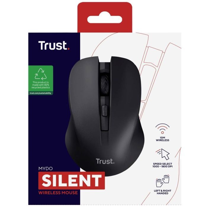 Мышка Trust Mydo Silent Wireless Black (25084) изображение 9
