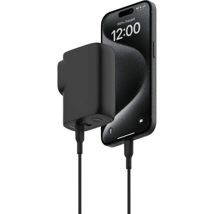 Зарядний пристрій Belkin USB-С 25W PD + PowerBank 5000mAh + cable USB-C 1m (BPZ003BT1MBK-B6) зображення 4