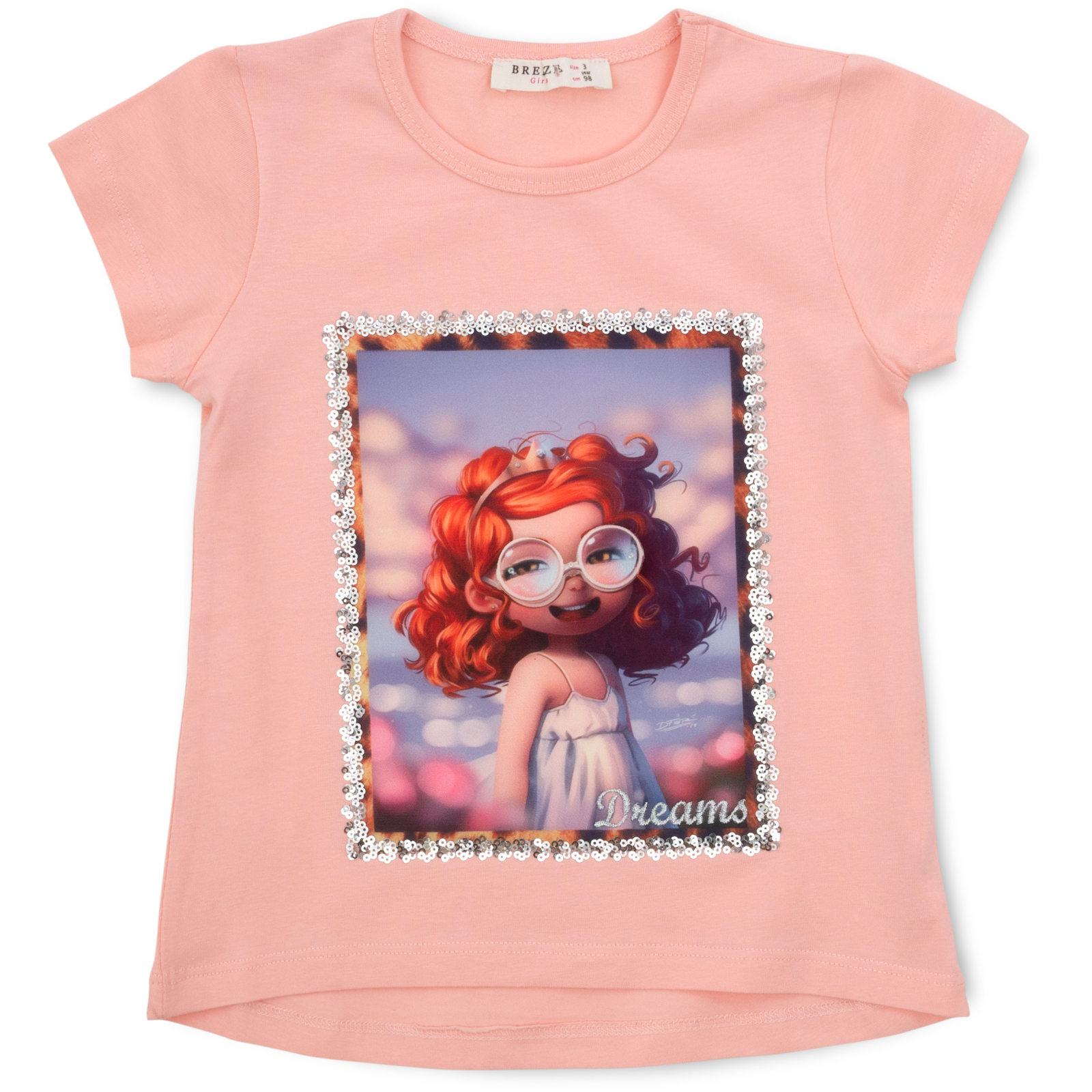 Набор детской одежды Breeze с девочкой (12106-128G-peach) изображение 2
