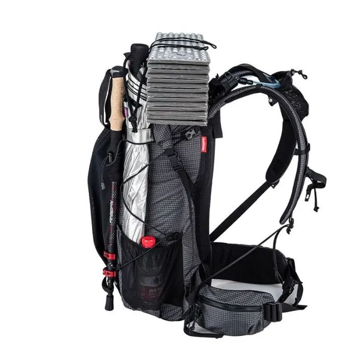 Рюкзак туристичний Naturehike Rock NH19BP095 60+5 л графіт в клітинку (6927595761649) зображення 9