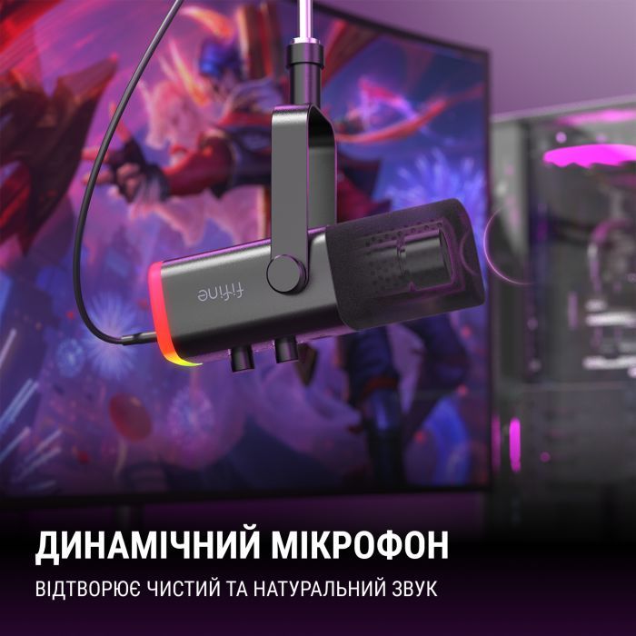 Мікрофон Fifine AM8W USB/XLR White (AM8W) зображення 9