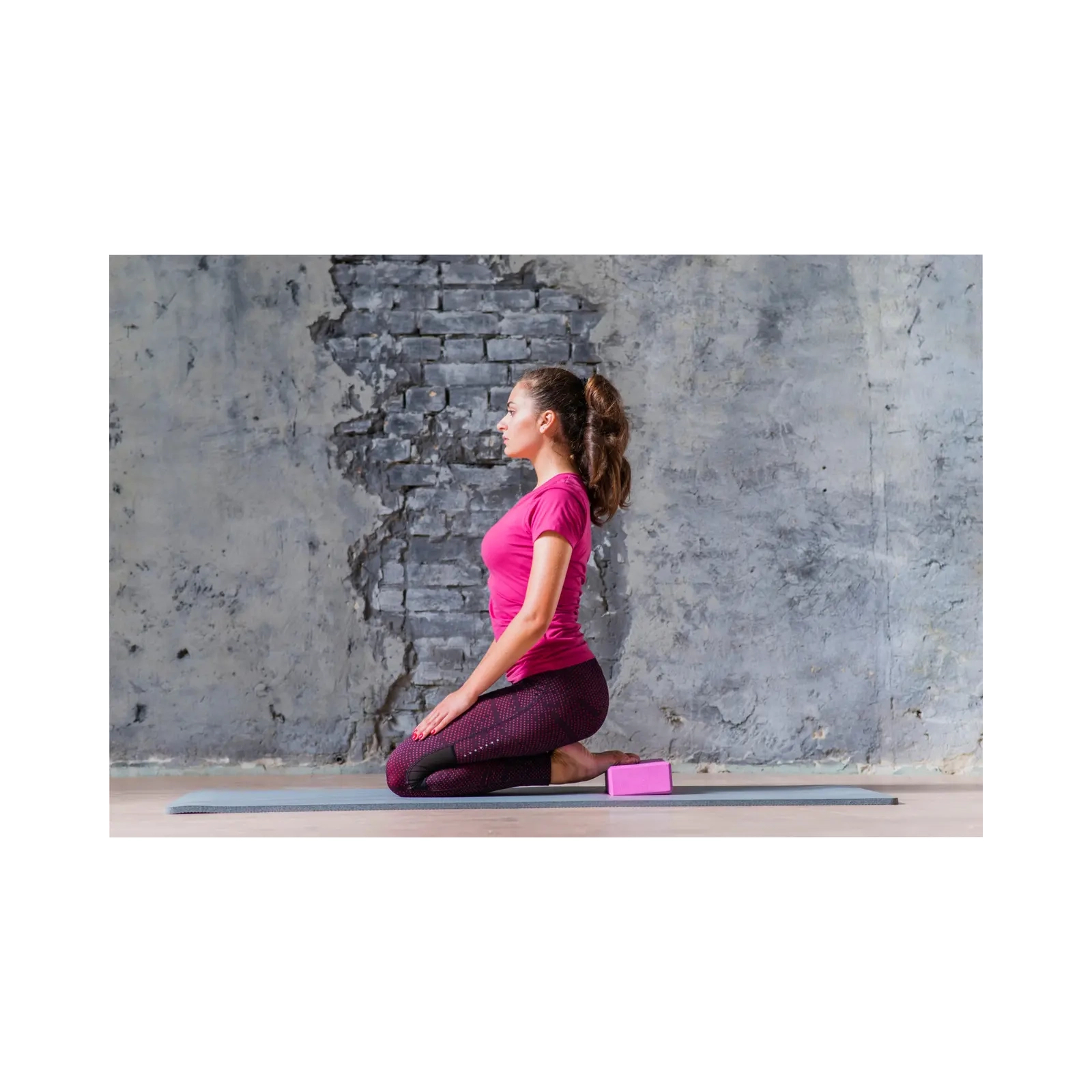 Блок для йоги PowerPlay Yoga Brick EVA 2 шт Рожеві (PP_4006_Pink_2in) изображение 5