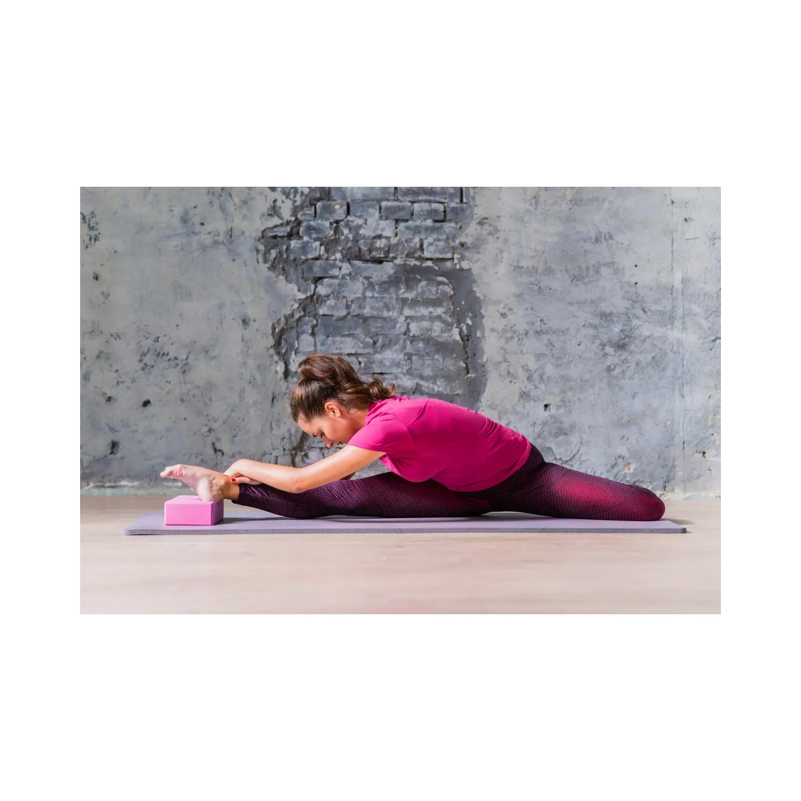 Блок для йоги PowerPlay Yoga Brick EVA 2 шт Рожеві (PP_4006_Pink_2in) изображение 6