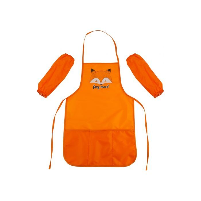 Фартук для творчества Cool For School с нарукавниками, желто-горячий (CF61490-06)
