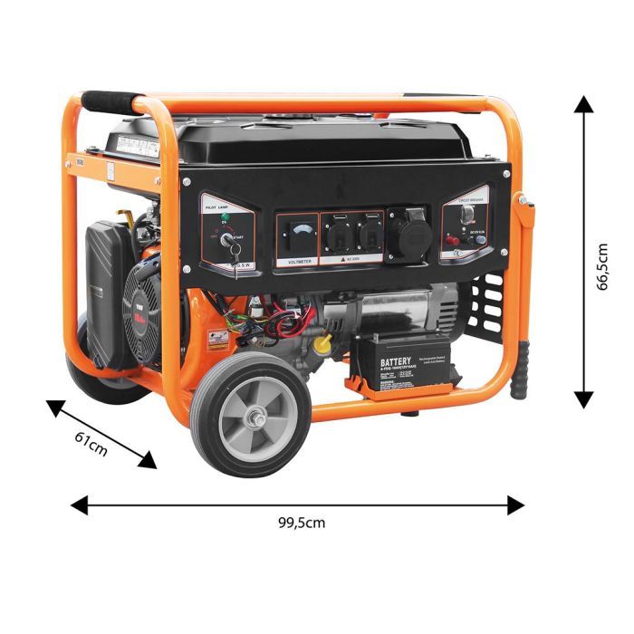 Генератор Neo Tools 230V, 1 фаза, 6/6.5kW, електростарт, AVR (04-731) зображення 8