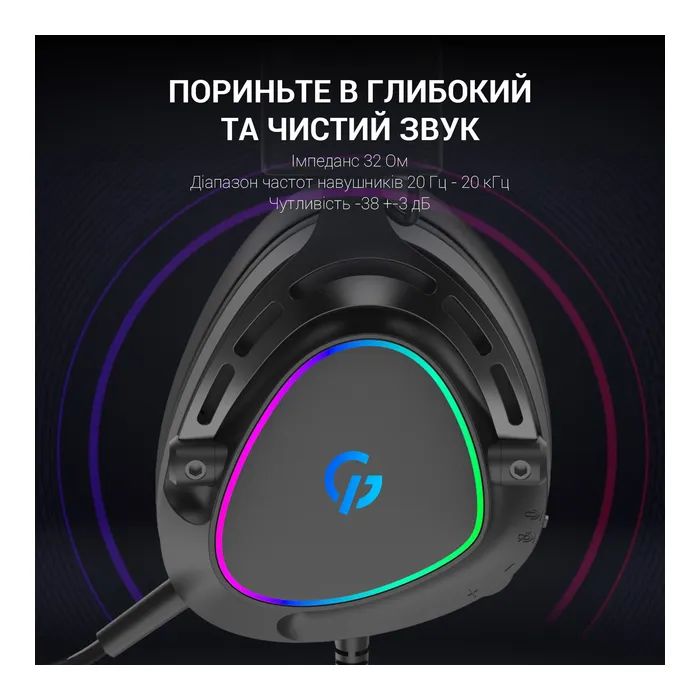 Наушники GamePro HS783 RGB Black (HS783) изображение 7