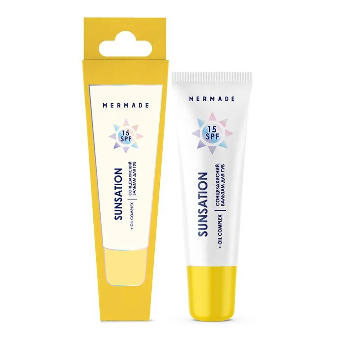 Бальзам для губ Mermade Sunsation SPF 15 Солнцезащитный 10 г (4823122900951) изображение 3