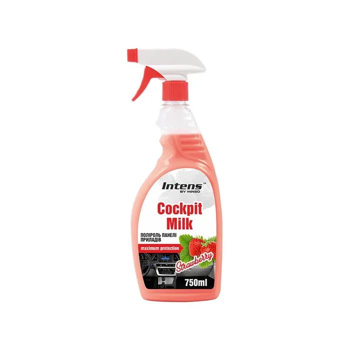 Автополіроль WINSO COCKPIT MILK strawberry 750 мл (875014)