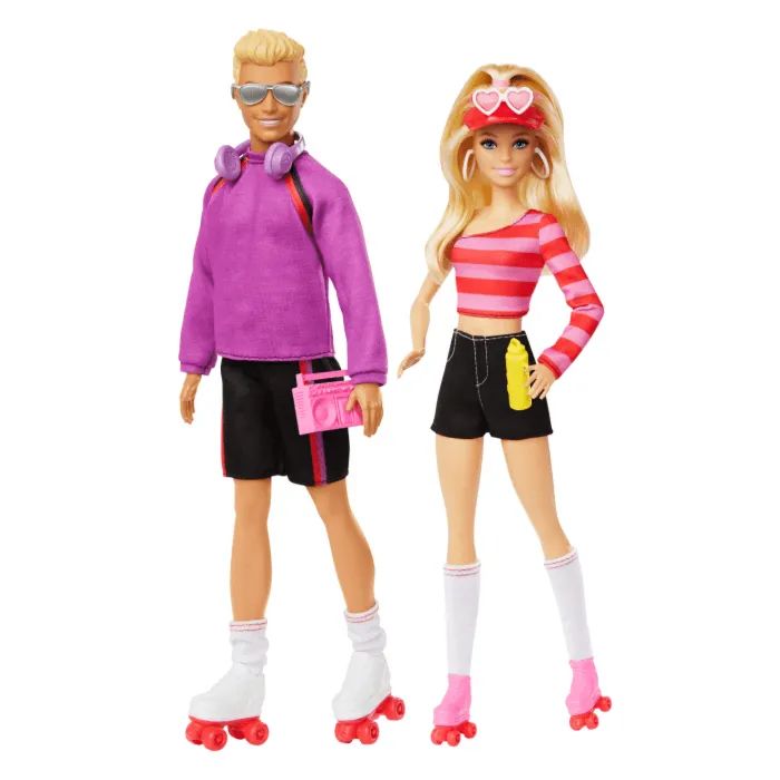 Лялька Barbie набір Барбі та Кен На роликах удвох (HXK90)