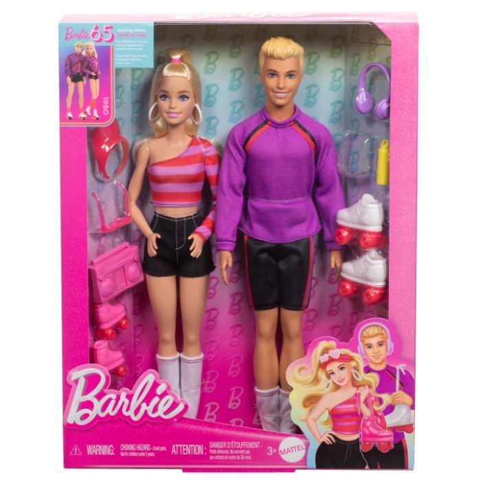Кукла Barbie набор Барби и Кен На роликах вдвоем (HXK90) изображение 6