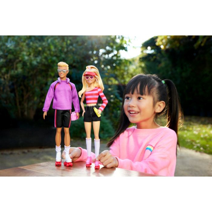 Кукла Barbie набор Барби и Кен На роликах вдвоем (HXK90) изображение 7